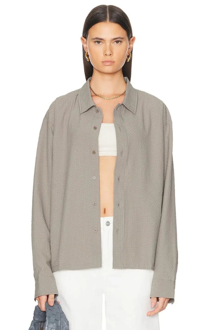 Museum Of Peace & Quiet Vacation Button Up Shirt In Clay Size S